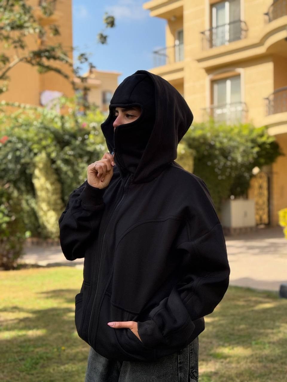 Hoodie z kominem