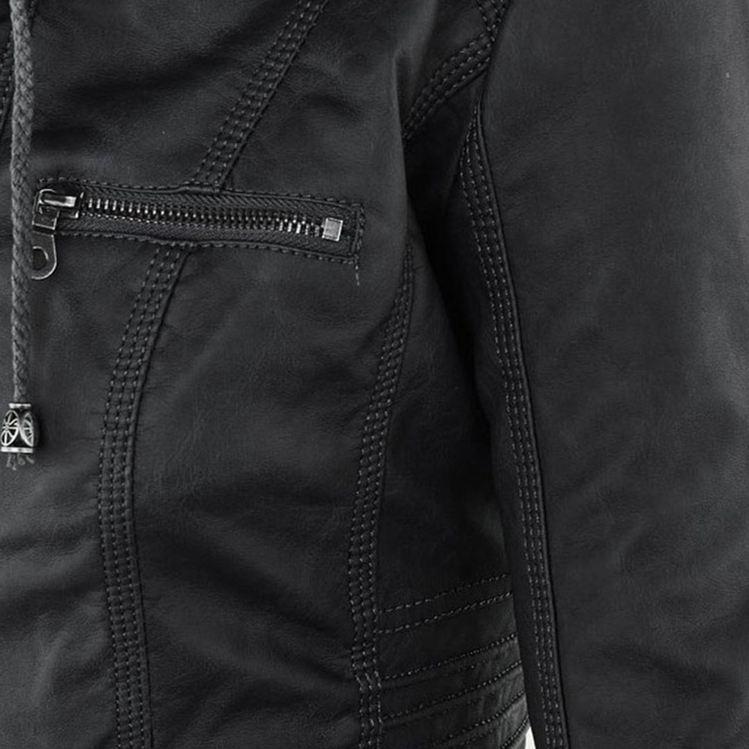 Hanna ™ | Solidna i elegancka kurtka skórzana